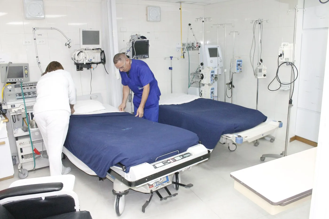 Terapia intensiva con personal